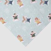 Fa La Sneeuw Engel Bos Dieren Leuke Winter Tissuepapier (Detail)