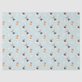 Fa La Sneeuw Engel Bos Dieren Leuke Winter Tissuepapier (Voorkant)