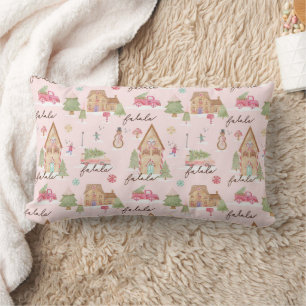 Fa La Snoep Gingerbrood Town & Pink Retro Van Kussen