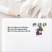 Fa La Snowman Retour Adreslabels Etiket (Insitu)