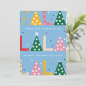 FA LA Vakantie Party Uitnodiging (Staand voorkant)