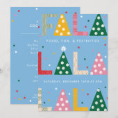 FA LA Vakantie Party Uitnodiging (Voorkant / Achterkant)