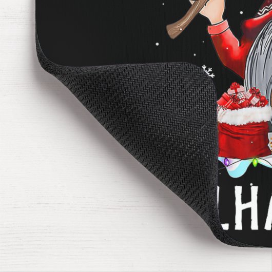 Fa La Valhalla Xmas Gnome Beard Viking Wapen C Muismat (Hoek)