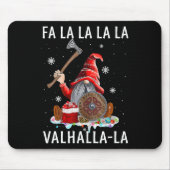 Fa La Valhalla Xmas Gnome Beard Viking Wapen C Muismat (Voorkant)