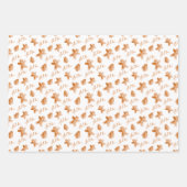 Fa La Waterverf Gingerbread Cookies Kerst Inpakpapier Vel (Voorkant)