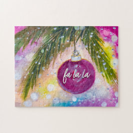 Fa La Waterverf vakantie Ornament (Uitdagend) Legpuzzel