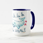 FA LA WHALE COastal Holiday Print Mok (Voorkant rechts)