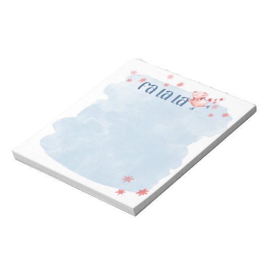 Fa La Winter Piggie Notitieblok (Linkerzijde)