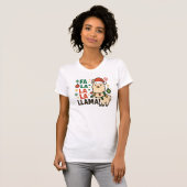Fa LaLa Fun Christmas Holiday Women's T-Shirt,  T-shirt (Voorkant volledig)
