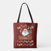 Fa Law Funny Lawyer Santa Tote Bag (Achterkant)