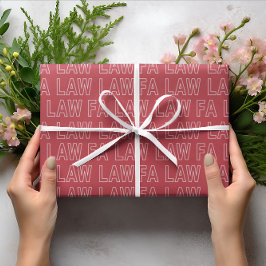 Fa Law Law Funny Lawyer Joke Christmas Cadeaupapier