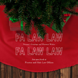 Fa Law Law Grappige Advocaat Grap Christmas Kerstboom Rok