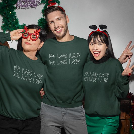 Fa Law Law grappige advocaat grap kerstmis Trui