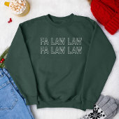 Fa Law Law grappige advocaat grap kerstmis Trui