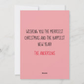 Fa lla lla lla kerstkaart (Achterkant)