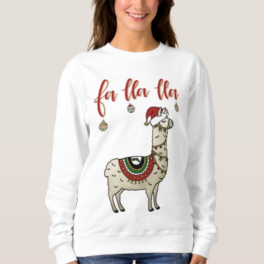 Fa Lla Lla Llama kersttrui Trui (Voorkant)
