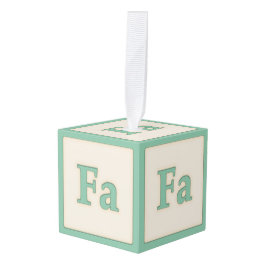 "Fa" Musical Baby Blocks Light Green Decoratie