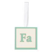 "Fa" Musical Baby Blocks Light Green Decoratie (Voorkant)