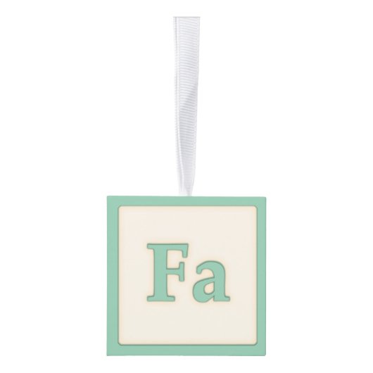"Fa" Musical Baby Blocks Light Green Decoratie (Rechts)