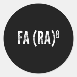 Fa (ra) 8 Grappig kerstverhaal Aziatisch zingen La Ronde Sticker