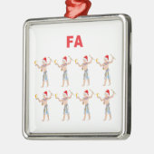 Fa Ra Ra Ra Ra Ra Metalen Ornament (Links)
