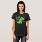 Fa Ra Ra Ra Rawr Kerstmis Funny Dinosaur met Xma T-shirt (Voorkant volledig)