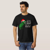 Fa Ra Ra Rawr, T-Rex Kerstshirt T-shirt (Voorkant volledig)