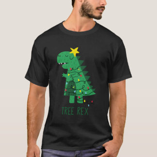 Fa Ra Rawr Tree Rex Merry Dinosaurus T-shirt