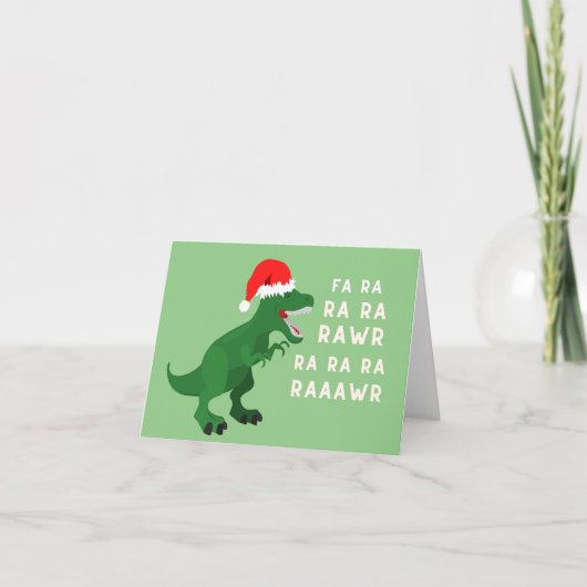 Fa raar raar raar Grappig Kerstmis  Kaart (Voorkant)