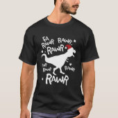 Fa Rawr Rawr Trex Dinosaur voor Kerstmis T-shirt (Voorkant)
