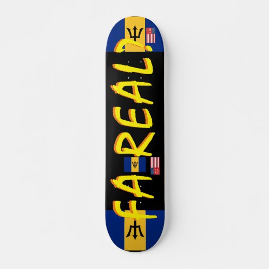 FA REAL JMT BARB 7 3/4" Skateboard Deck (Voorkant)