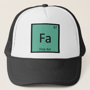 Fa - Scheikunde Periodiek Systeem Symbool Fijne Ku Trucker Pet