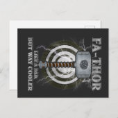 Fa-Thor Als Een Vader Maar Dan Way Koeler Vaderdag Briefkaart (Voorkant / Achterkant)