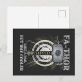 Fa-Thor Als Een Vader Maar Verreweg Koeler Vaderda Briefkaart (Voorkant / Achterkant)