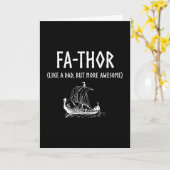 Fa-Thor Funny Vaderdag Kaart (Gele Bloem)