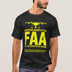 Faa Certified Drone Pilot voor externe piloten T-shirt