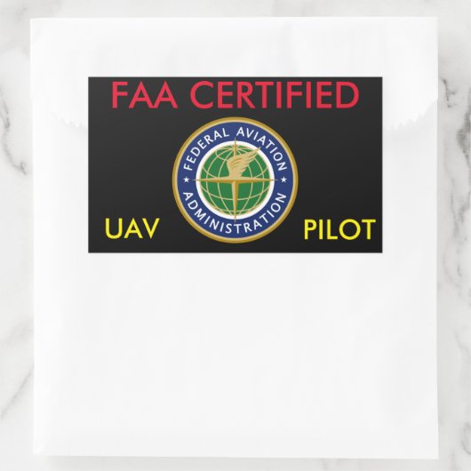 FAA CERTIFIED DRONE STICKER (Tas)