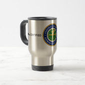 FAA CERTIFIFIED DRONE PILOT TRAVEL MUG REISBEKER (Voorkant links)