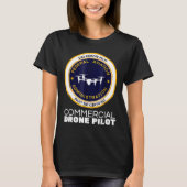 Faa Commercial Drone Pilot T-shirt (Voorkant)