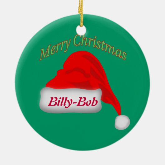 FAA Custom Kerstversieming Keramisch Ornament (Achterkant)