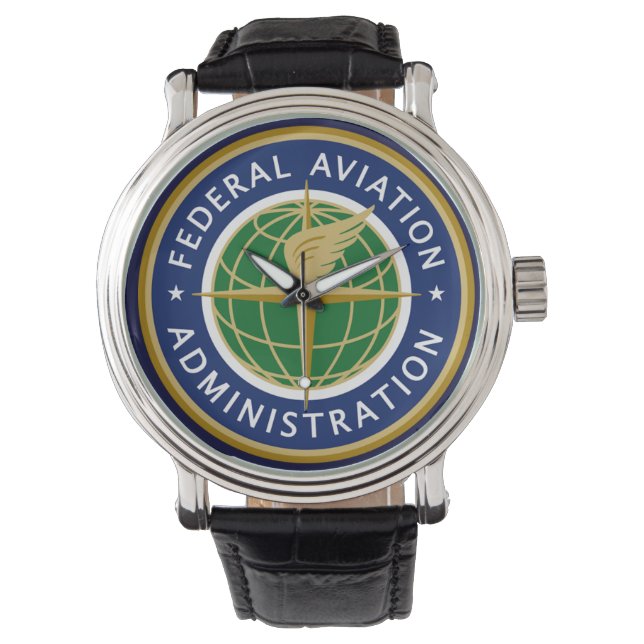FAA federale luchtvaartadministratie Horloge (Voorkant)
