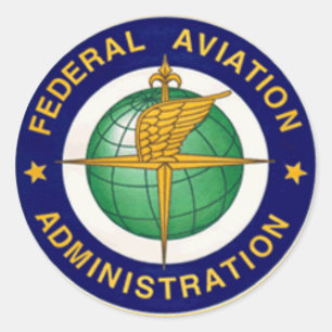 FAA INSIGNIA ROUND RONDE STICKER