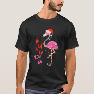 FAA La La La La Mingo-Flamingo voor kerstfeestdage T-shirt