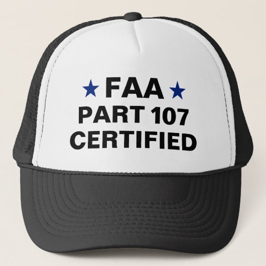 FAA Part 107 Petasos Trucker Pet (Voorkant)