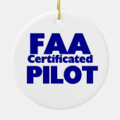 FAA Pilot Keramisch Ornament (Achterkant)