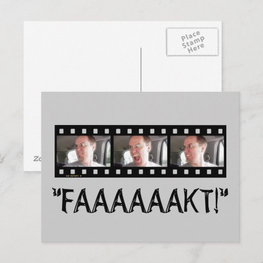 "FAAAKT!" BRIEFKAART (Voorkant / Achterkant)