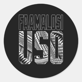 Faamalosi Uso Samoan Ronde Sticker