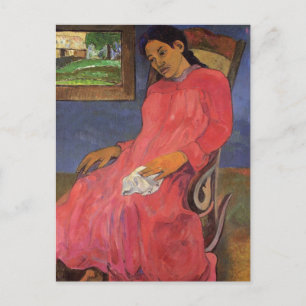 "Faaturuma (Melancholy)" - Briefkaart Paul Gauguin