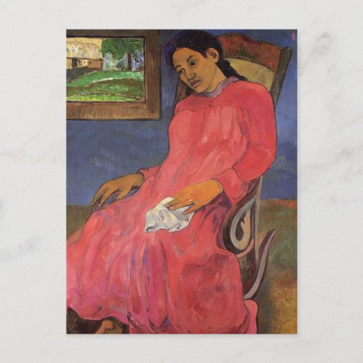 "Faaturuma (Melancholy)" - Briefkaart Paul Gauguin (Voorkant)
