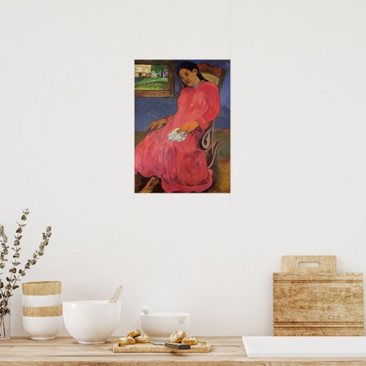 'Faaturuma (Melancholy)' - Paul Gauguin Print (Keuken)